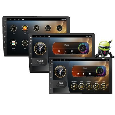 4 núcleos de CPU 10.1 pulgadas 2 Din pantalla táctil GPS navegación Android Radio de coche para Universal