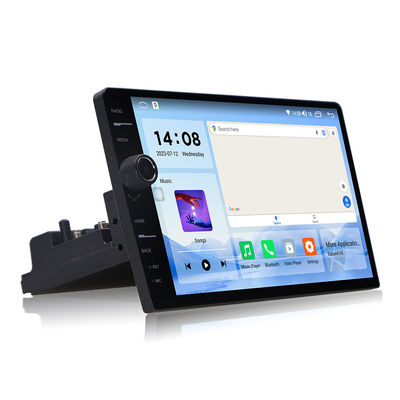 1 Din Universal Radio de Coches con 10,1 pulgadas Rotatable Android 11 Estéreo y reproductor de DVD