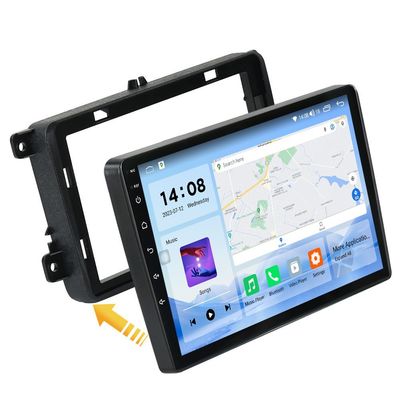Construido en 2DIN 9 " QLED DSP CarPlay 4G LTE Android Radio para automóviles para VW Passat B6 B7 Golf Polo Jetta