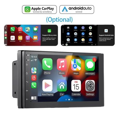 Universal de colocación de 7 pulgadas de pantalla táctil DVD del coche con BT Wifi y navegación GPS