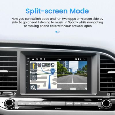 Universal de colocación de 7 pulgadas de pantalla táctil DVD del coche con BT Wifi y navegación GPS