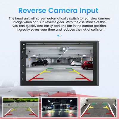 Universal de colocación de 7 pulgadas de pantalla táctil DVD del coche con BT Wifi y navegación GPS