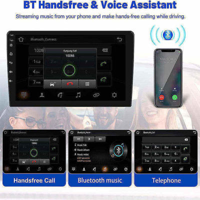 Radio de automóviles universal Android 12 de 10,1 pulgadas con pantalla táctil IPS y cámara AHD 1080P