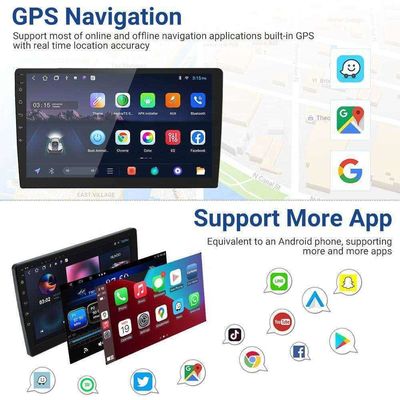 Reproductor multimedia de automóviles Android 10 de 9 pulgadas con pantalla táctil y navegación GPS