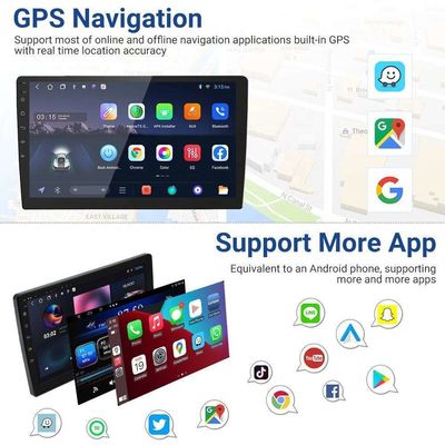 Disponible en varios idiomas 7/9/10 pulgadas Android Car Radio DVD Player con GPS WIFI Bluetooth