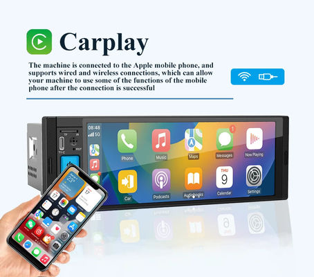 Video Player 6.86&quot; Reproductor de pantalla de automóvil con navegación GPS automática Android y sintonizador de radio