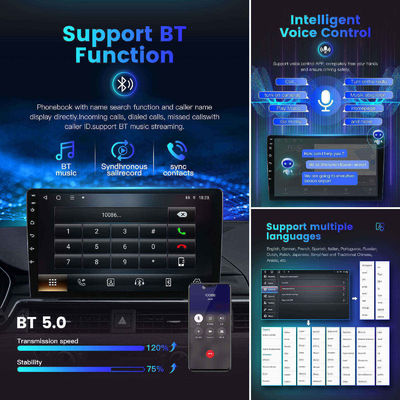 Sistemas inteligentes de radio de automóvil Bluetooth con pantalla de 10 pulgadas y CarPlay inalámbrico incorporado