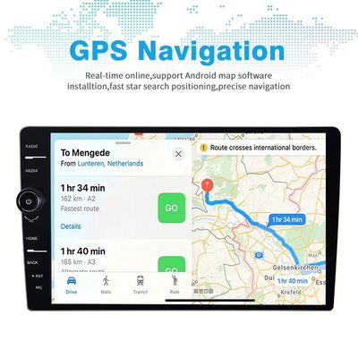 Colocación en el salpicadero 1Din Sistema Android Radio para automóviles con pantalla táctil de 9/10 pulgadas y mando