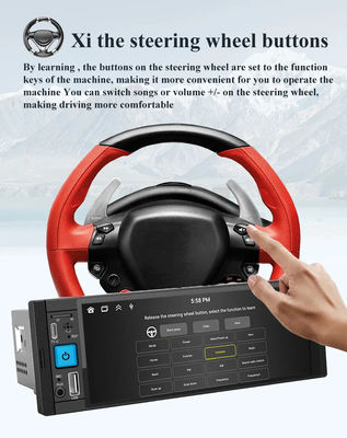 CarPlay con cable / Android Auto Wifi Bluetooth GPS sin manos FM USB HD pantalla táctil MP5 reproductor 1DIN 6,86 pulgadas Radio de coche Android