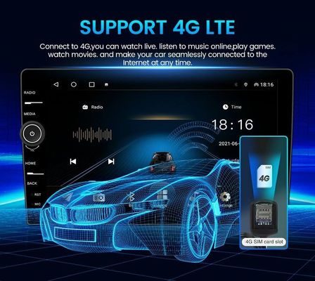 Full Fit Display Screen Car Stereo 8Core TS18 Multimedia Player para el ajuste universal del automóvil