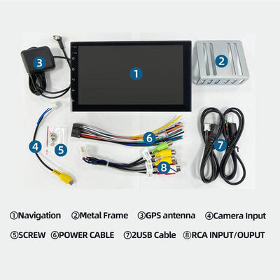 Disponible en varios idiomas 7 pulgadas Android Car Stereo con navegación GPS y pantalla táctil
