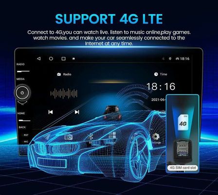 Universal Built-in WiFi 9/10 pulgadas Android 11.0 reproductor multimedia de automóviles para Toyota Nissan