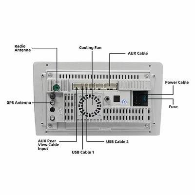 Universal Built-in WiFi 9/10 pulgadas Android 11.0 reproductor multimedia de automóviles para Toyota Nissan
