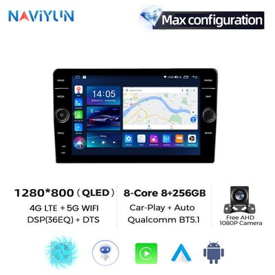 9 pulgadas Car Play BT FM pantalla táctil Car Video Player Universal Doble Din Android 2Din