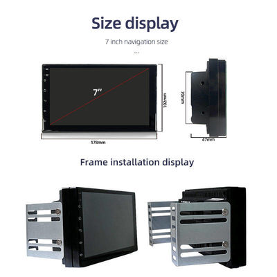 Radio de automóvil de pantalla táctil de 7 pulgadas Android 11 Double Din Car Stereo con Bluetooth de enlace a espejo