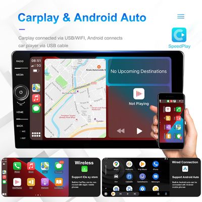 10.1&quot; Pantalla táctil 2 32GB Full-fit Android Media Player DVD 2Din Navegación de automóviles Radio 360 Panorama CarPlay-Android Auto