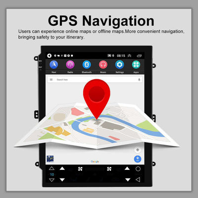 Android 10.1 Navegación GPS 2 32G Radio de coche 9.7'' 2 DIN con CarPlay inalámbrico incorporado