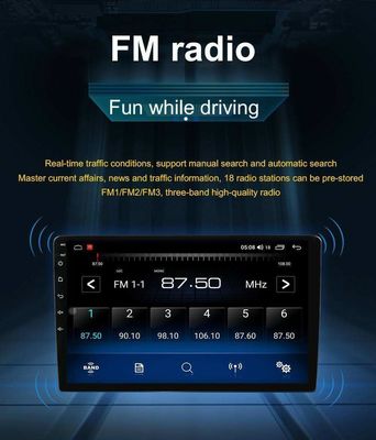 10.1 pulgadas de pantalla táctil 2 Din Radio de coche con Android OS DSP Función y BT navegación