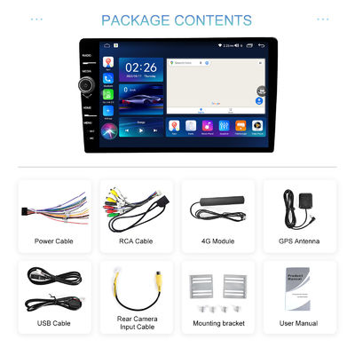 Más reciente Android 11 2 DIN Car Multimedia Player con pantalla táctil de 9 pulgadas y GPS WIFI