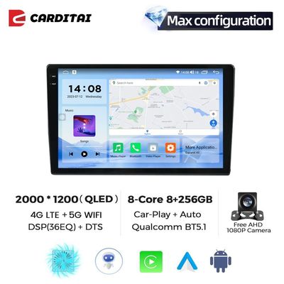 Tuner de radio y ventilador de enfriamiento 2DIN Reproductor de DVD de video de automóviles para Chevrolet Captiva 2012-2017