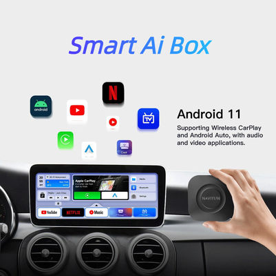 Adaptador de CarPlay inalámbrico ABS PC para Toyota Mazda Volkswagen Peugeot Skoda KIA Android
