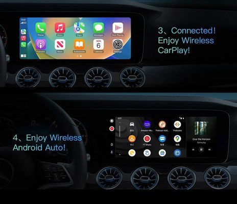 Adaptador de CarPlay inalámbrico ABS PC para Toyota Mazda Volkswagen Peugeot Skoda KIA Android