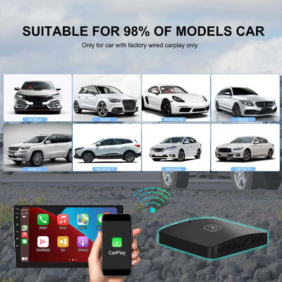 Adaptador de CarPlay inalámbrico ABS PC para Toyota Mazda Volkswagen Peugeot Skoda KIA Android