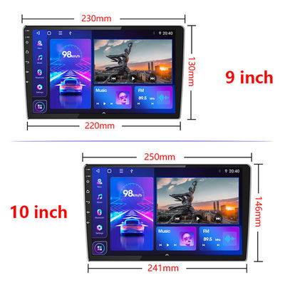 9 pulgadas 2din Radio de coche Android con BT FM RDS WIFI Navegación GPS 2.5D IPS pantalla táctil