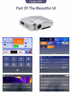24h HD 1080P pantalla táctil IPS Dash Cam con visión nocturna y Carplay Android Auto