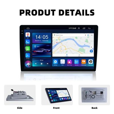 9'10" QLED 2000*1200 pantalla 2 Din Android reproductor de car stereo con ventilador de enfriamiento incorporado