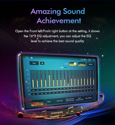 9'10" QLED 2000*1200 pantalla 2 Din Android reproductor de car stereo con ventilador de enfriamiento incorporado