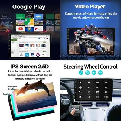 12.3''QLED pantalla 4G LTE Wifi DSP Carplay Android Auto 2Din Radio para automóviles para BMW / Benz / Audi Universal