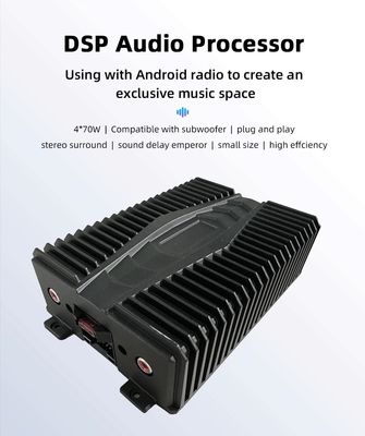 Amplificador de automóvil DSP de 12-24v de 4 vías para Android