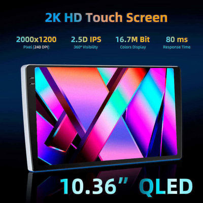 9" de pantalla 2K 2DIN Radio para automóviles con Android 10 y compatibilidad automática Carplay/Android