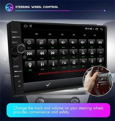 Instalación universal para automóviles 2 Din Knob Auto Audio Estéreo con pantalla táctil y navegación GPS