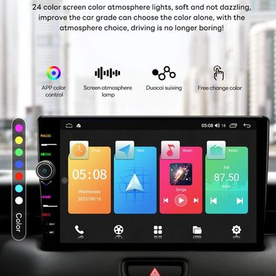 Colocación en el salpicadero Radio de coche estéreo de 8" con navegación GPS y Android Auto inalámbrico