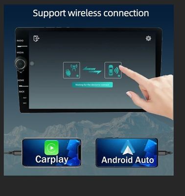 Colocación en el salpicadero Radio de coche estéreo de 8" con navegación GPS y Android Auto inalámbrico