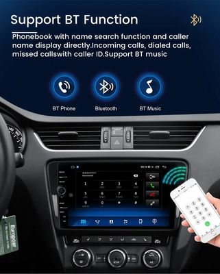 Colocación en el salpicadero Radio de coche estéreo de 8" con navegación GPS y Android Auto inalámbrico