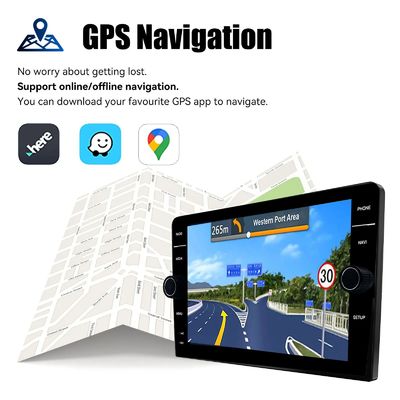 8 pulgadas 2din Android 13 Car Stereo con pantalla QELD GPS Wifi y cámara Diseño completo