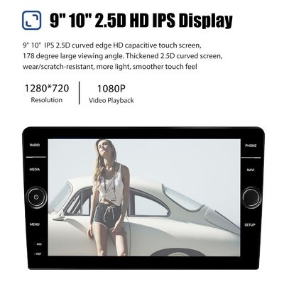 8 pulgadas 2din Android 13 Car Stereo con pantalla QELD GPS Wifi y cámara Diseño completo