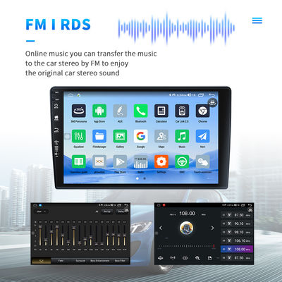 1280*800 Resolución 2 Din Radio de coches con Android Auto BT5.0 4G DSP RDS y Navegación GPS