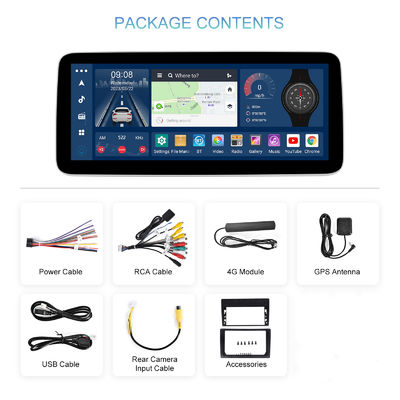 12.3 pulgadas de radio de Android con CarPlay inalámbrico y control del volante