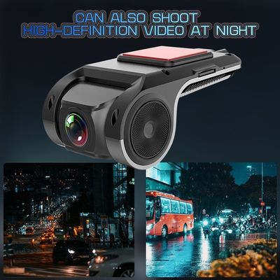 USB Car Dash Cam HD 1080P 170 ° Grabadora de gran angular Frente ADAS Android DVR Versión nocturna