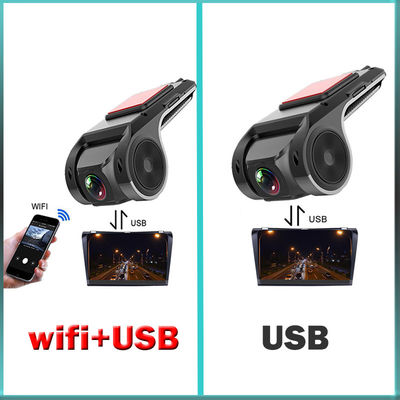 USB Car Dash Cam HD 1080P 170 ° Grabadora de gran angular Frente ADAS Android DVR Versión nocturna