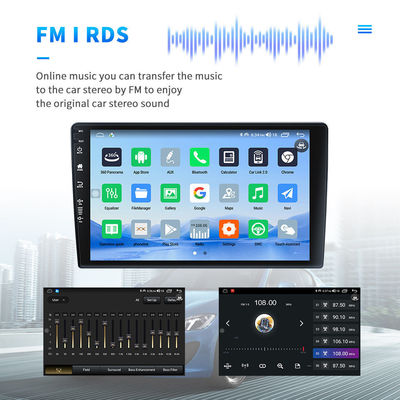 Reproductor de video multimedia de automóviles Android de alta definición 1280 * 800P 2 Din con radio GPS BT