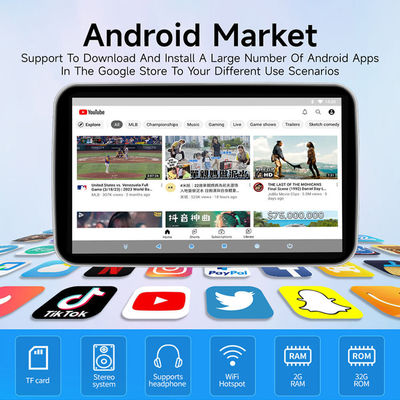 10.5 pulgadas pantalla de reposacabezas para automóviles Android 9.0 Octa Core 1 16GB Video Player con monitor