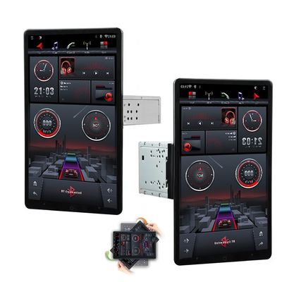 Soporte para varios idiomas 2din Android Car Stereo con pantalla vertical de 13 pulgadas y GPS