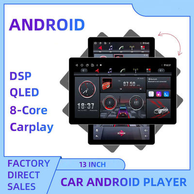 Apoya el reproductor de DVD de radio automático de pantalla grande 2DIN 13 pulgadas Android 12 2K 2000x1200