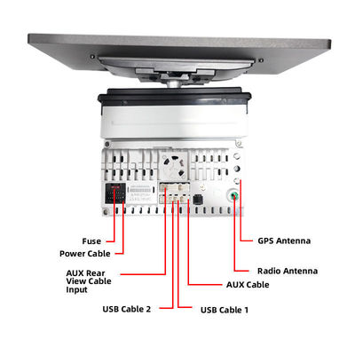 Apoya el reproductor de DVD de radio automático de pantalla grande 2DIN 13 pulgadas Android 12 2K 2000x1200