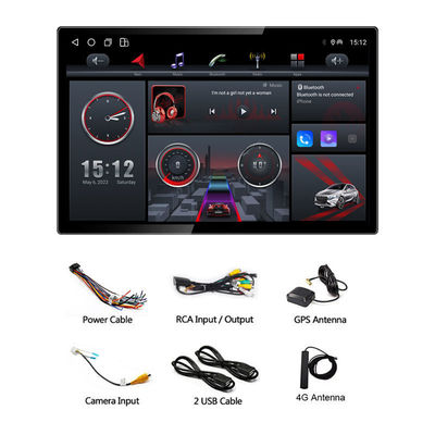 Apoya el reproductor de DVD de radio automático de pantalla grande 2DIN 13 pulgadas Android 12 2K 2000x1200